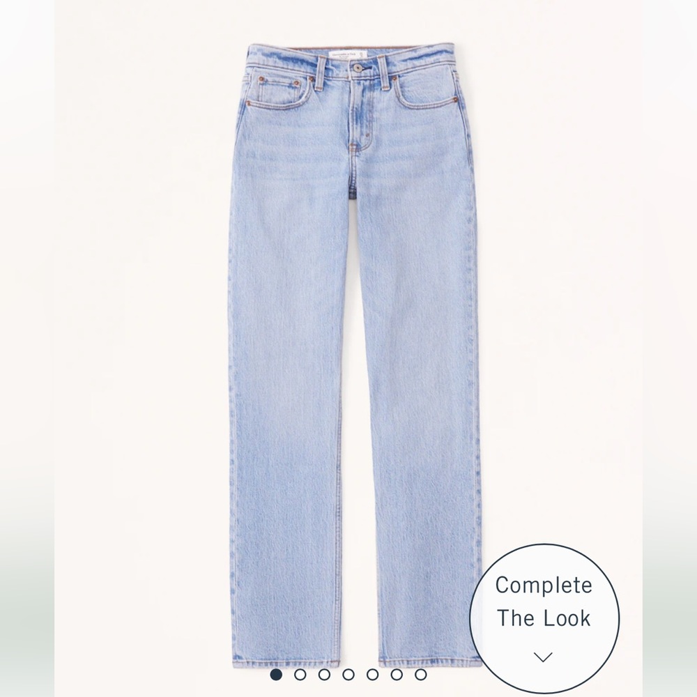 Abercrombie Mid Rise Straight Jean